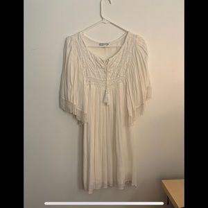 Boho Fringe Shift Dress